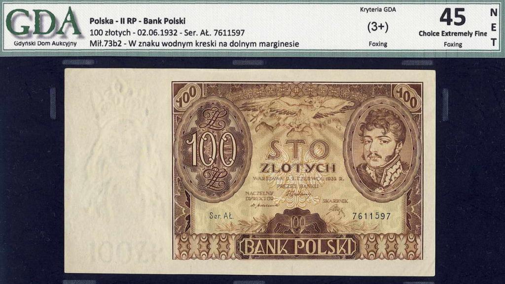 Polska 100 złotych 1932 II GDA 45