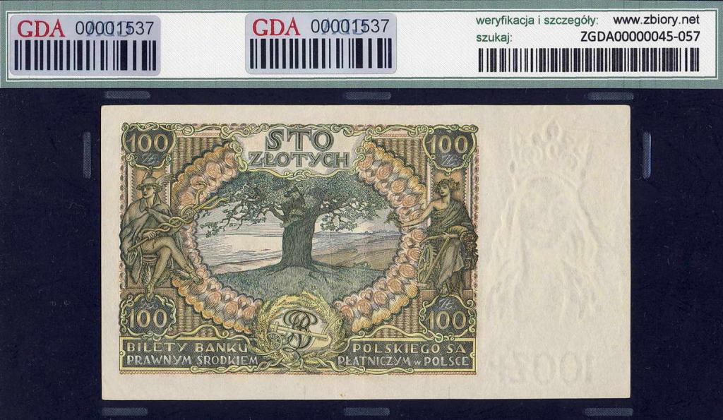 Polska 100 złotych 1932 II GDA 45