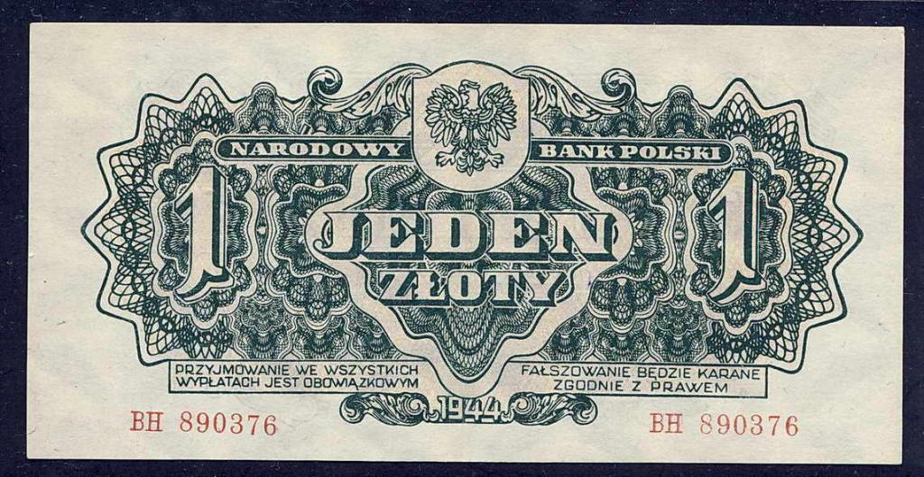 Polska 1 złoty 1944 ...owym st.2
