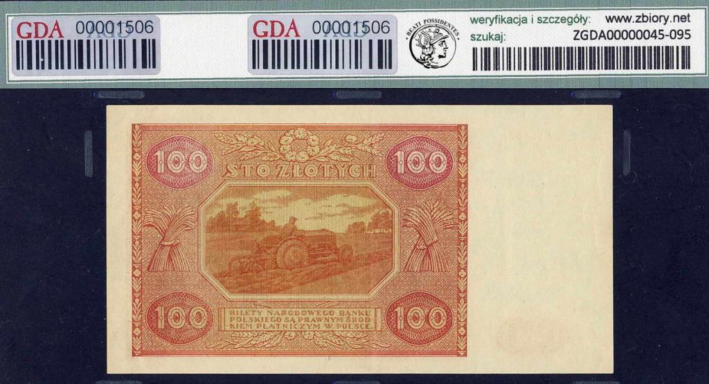 Polska 100 złotych 1946 GDA 50