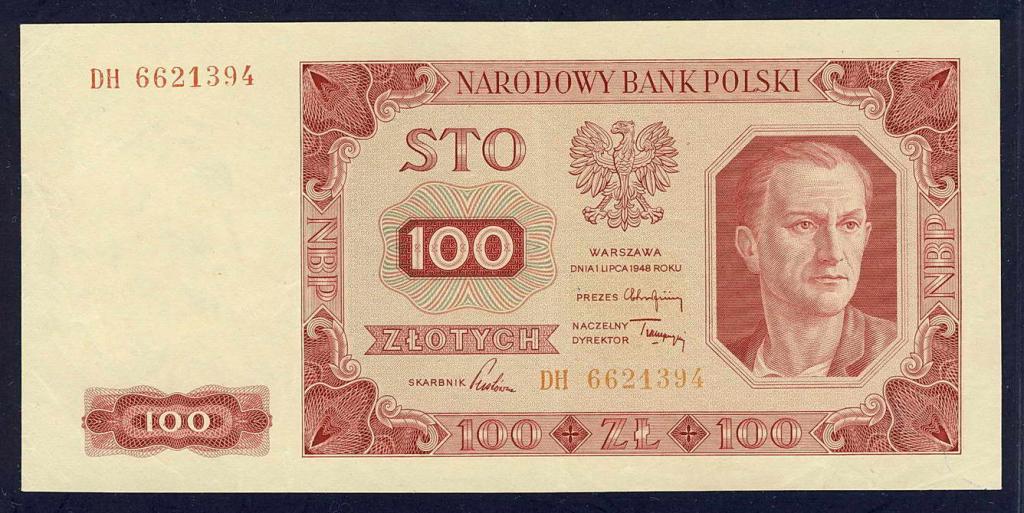 Polska 100 złotych 1948 st.3