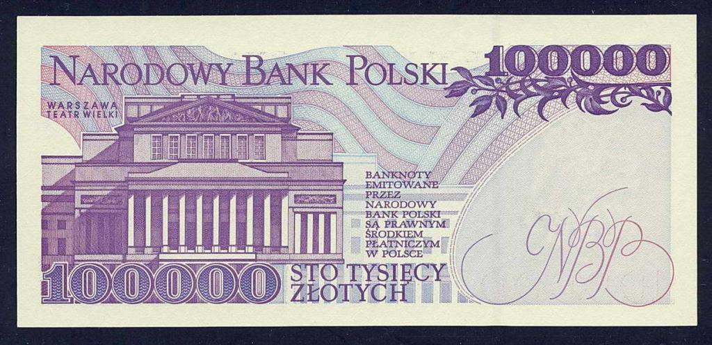 Polska 100 000 złotych 1993 seria P st.1
