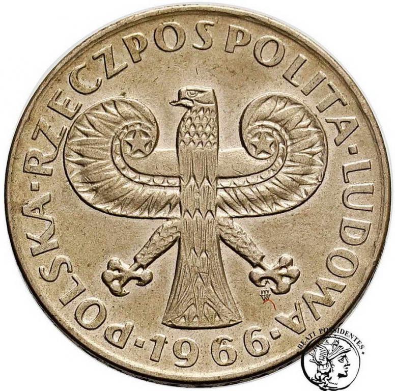 Polska 10 złotych 1966 mała kolumna st. 2