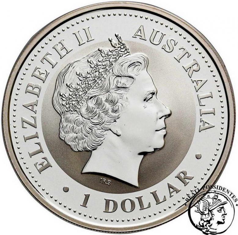 Australia Kookaburra 1 dolar 2001 = 1 Oz Ag st. L