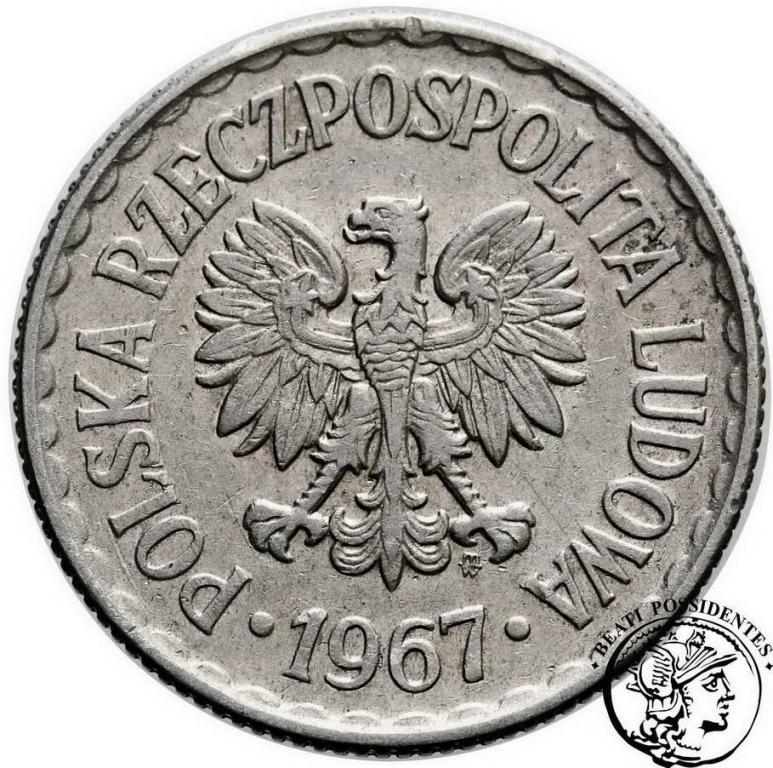 Polska PRL 1 złoty 1967 st. 3