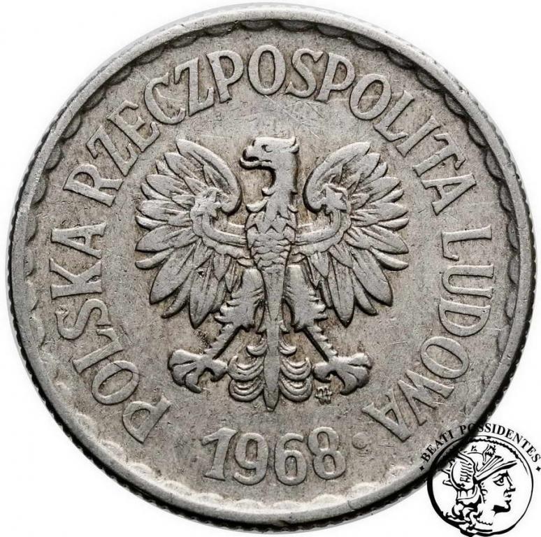 Polska PRL 1 złoty 1968 st. 3