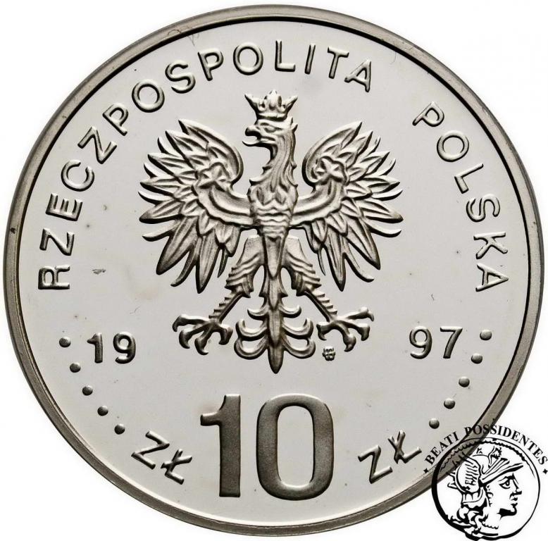 Polska III RP 10 złotych 1997 Batory popiersie stL