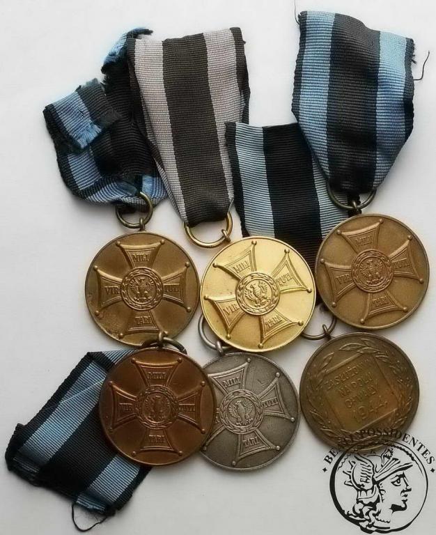 Zestaw Medal ZASŁUŻONYM NA POLU CHWAŁY 1944 -6 szt