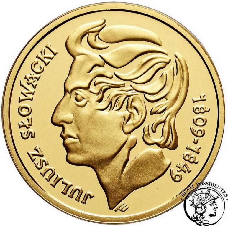 III RP 200 złotych 1999 Juliusz Słowacki st.L
