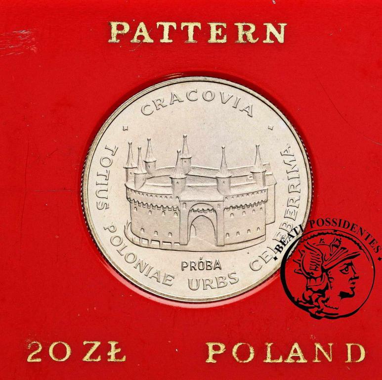 Polska PRL PRÓBA CuNi 20 zł 1981 Barbakan st. L