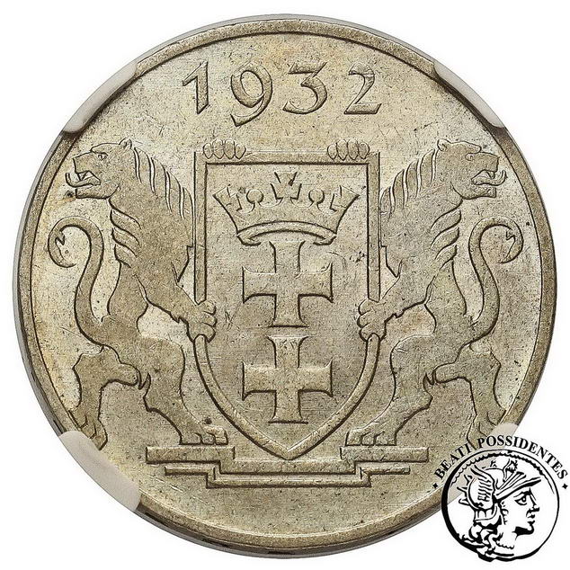 Polska WMG 5 guldenów 1932 NGC MS61