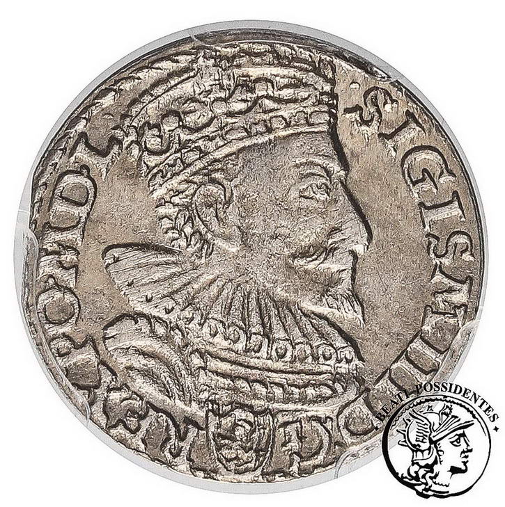 Zygmunt III Waza trojak 1594 Malbork PCGS MS62