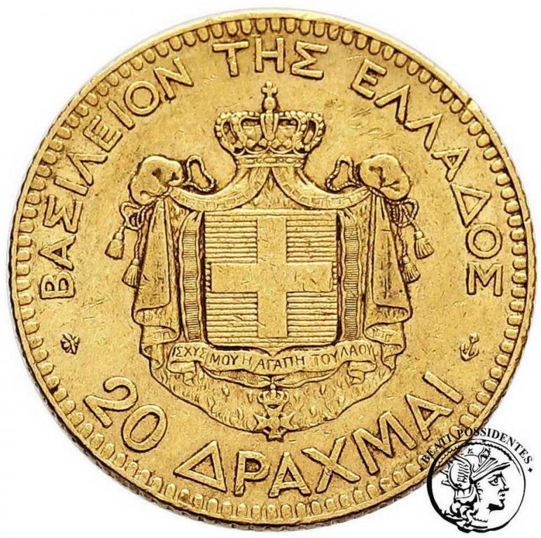 Grecja 20 drachm 1876 st.3