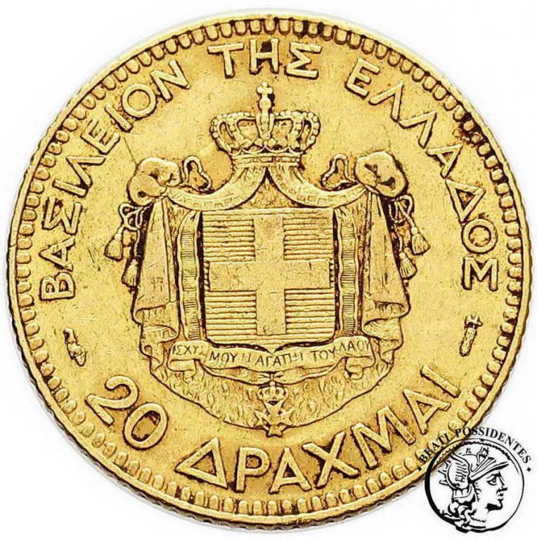 Grecja 20 drachm 1884 st.3