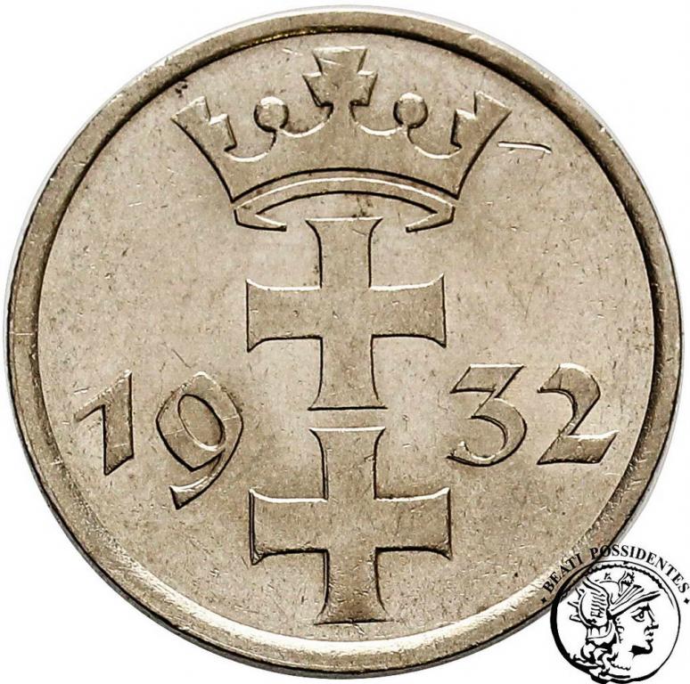 Polska Wolne Miasto Gdańsk 1 Gulden 1932 st.2+/1-