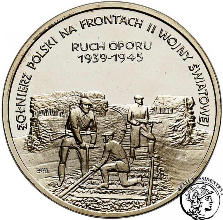 Polska III RP 200 000 złotych 1993 Ruch Oporu stL-