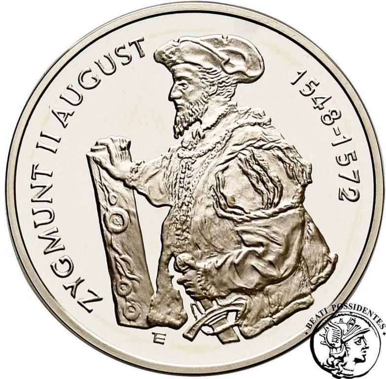 10 złotych 1996 Zygmunt II August półpostać st.L