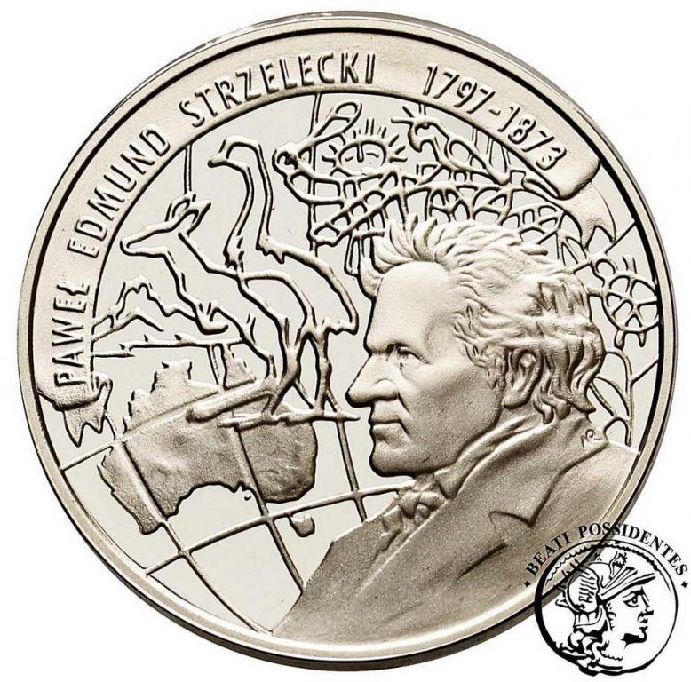 III RP 10 złotych 1997 Edmund Strzelecki st.L/L-