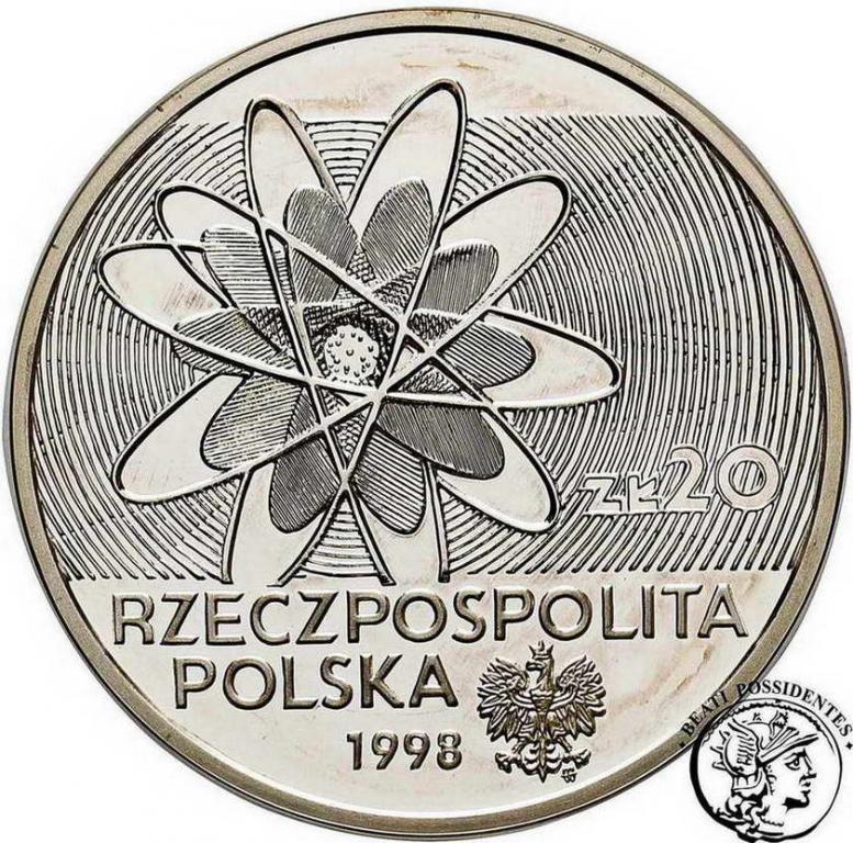 Polska III RP 20 złotych 1998 Polon i Rad st.L-