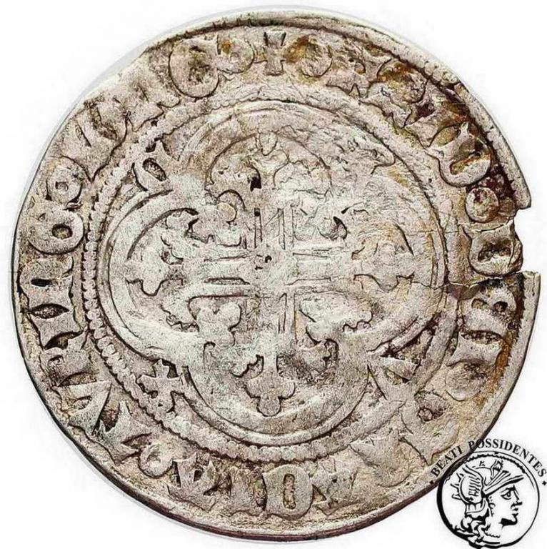 Niemcy Saksonia grosz miśnieński 1409-1412 st.3-/4