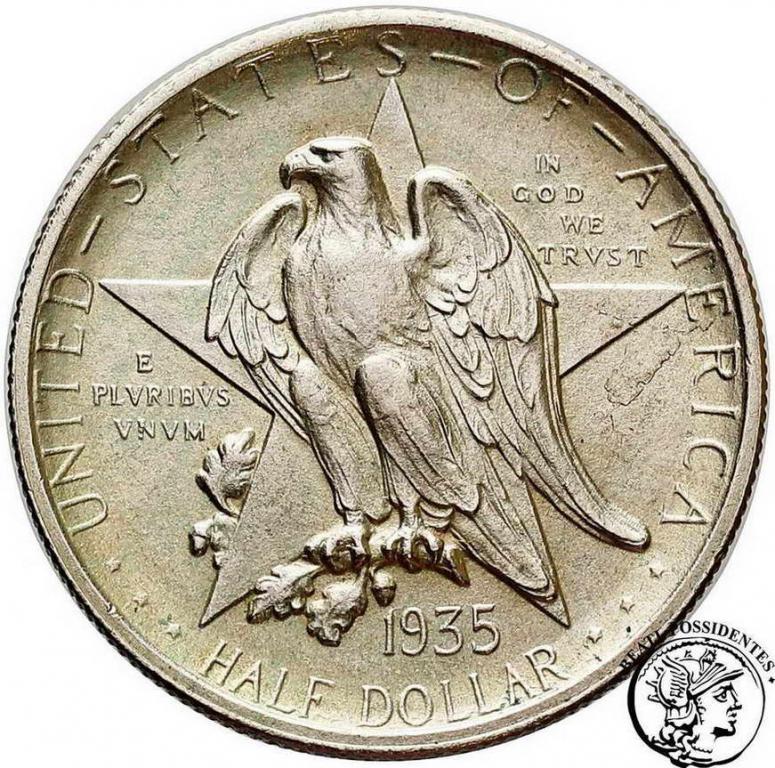 USA 1/2 dolara 1935 Texas st.3+