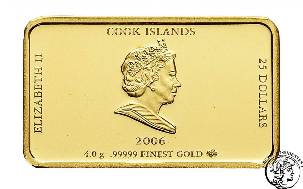 Cook Islands 25 dolarów 2006 st.L