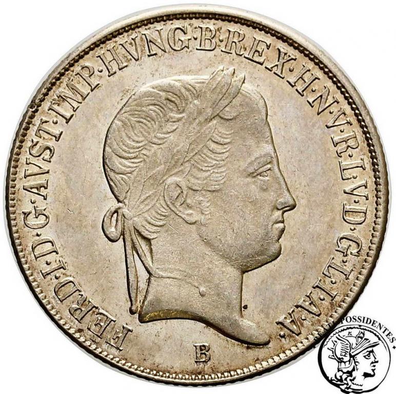 Węgry 20 Kreuzer 1848 B st.2
