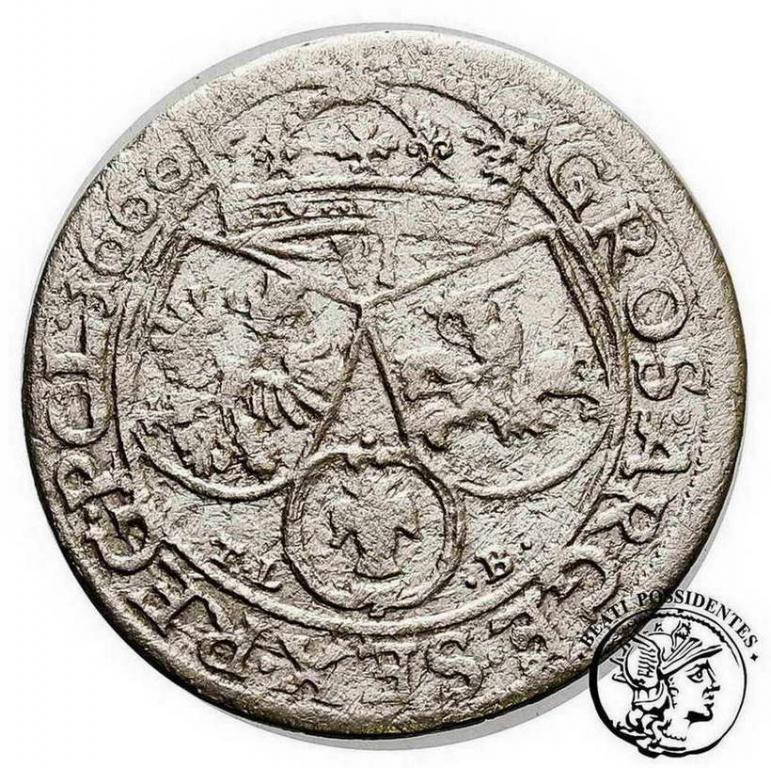 Polska Jan Kazimierz szóstak kor 1660 Kraków st.3-