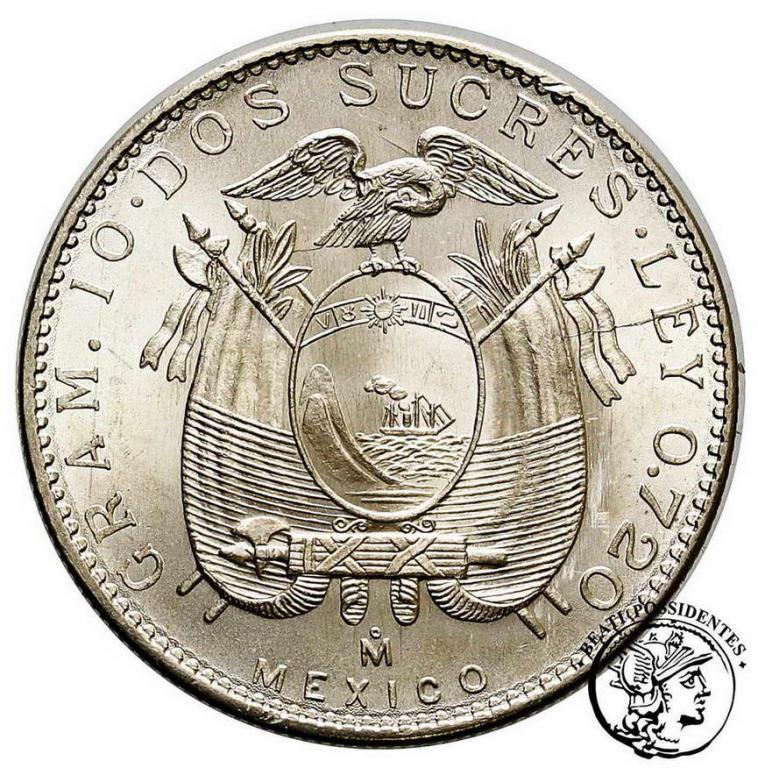 Ekwador 2 sucres 1944 st.2+