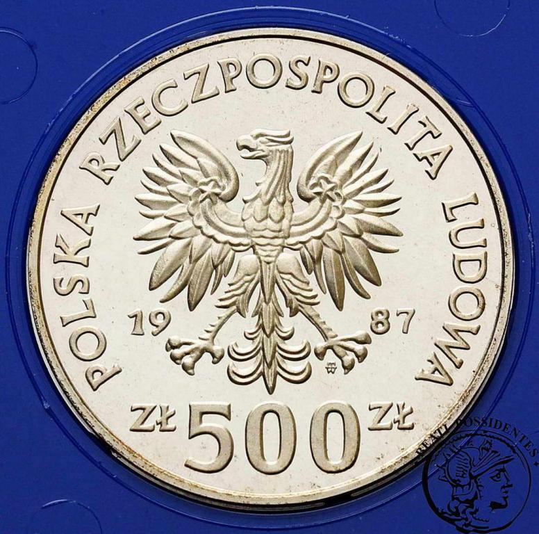 Polska PRL 500 złotych 1987 Kazimierz Wielki st.L