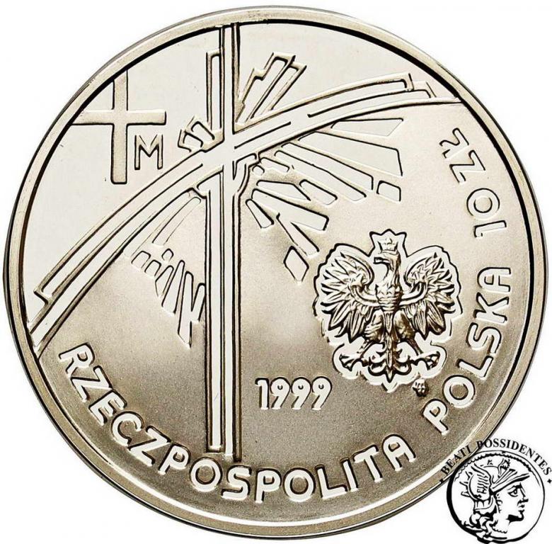 Polska III RP 10 złotych 1999 Jan Paweł II st.L
