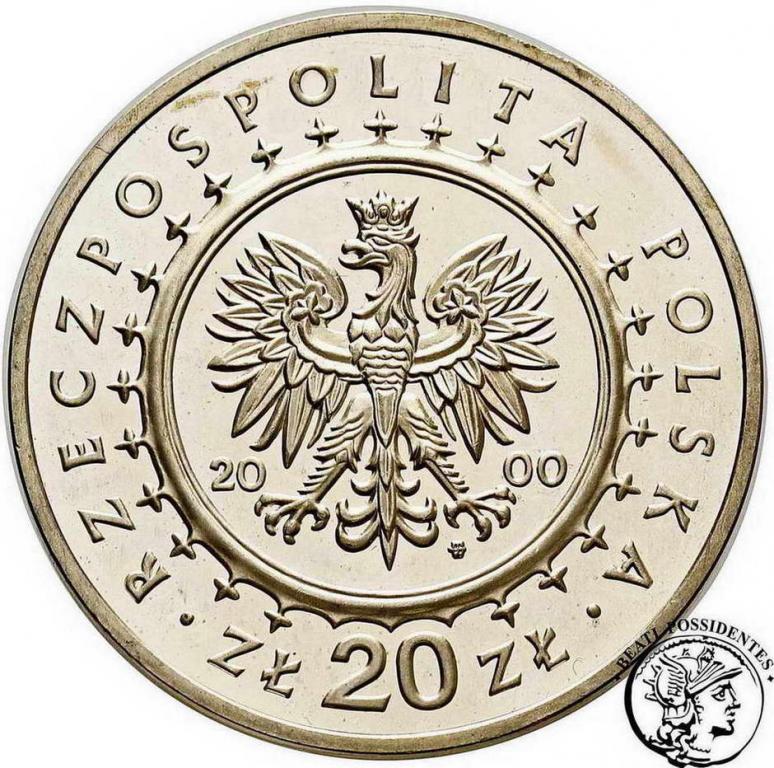 III RP 20 złotych 2000 Pałac w Wilanowie st.L-