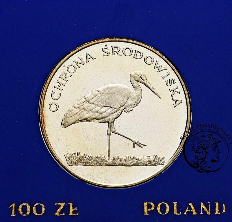 Polska PRL 100 złotych 1982 Bocian st.L