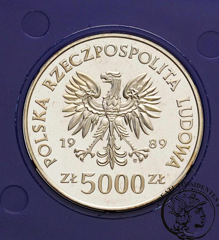 Polska PRL 5000 złotych 1989 Westerplatte st.L