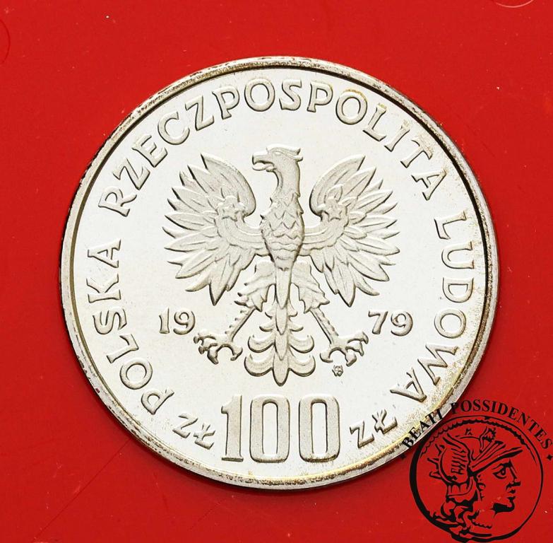 Polska PRL PRÓBA Ag 100 złotych 1979 Zamenhof st.L