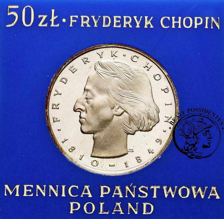 Polska PRL 50 złotych 1974 Chopin st. L