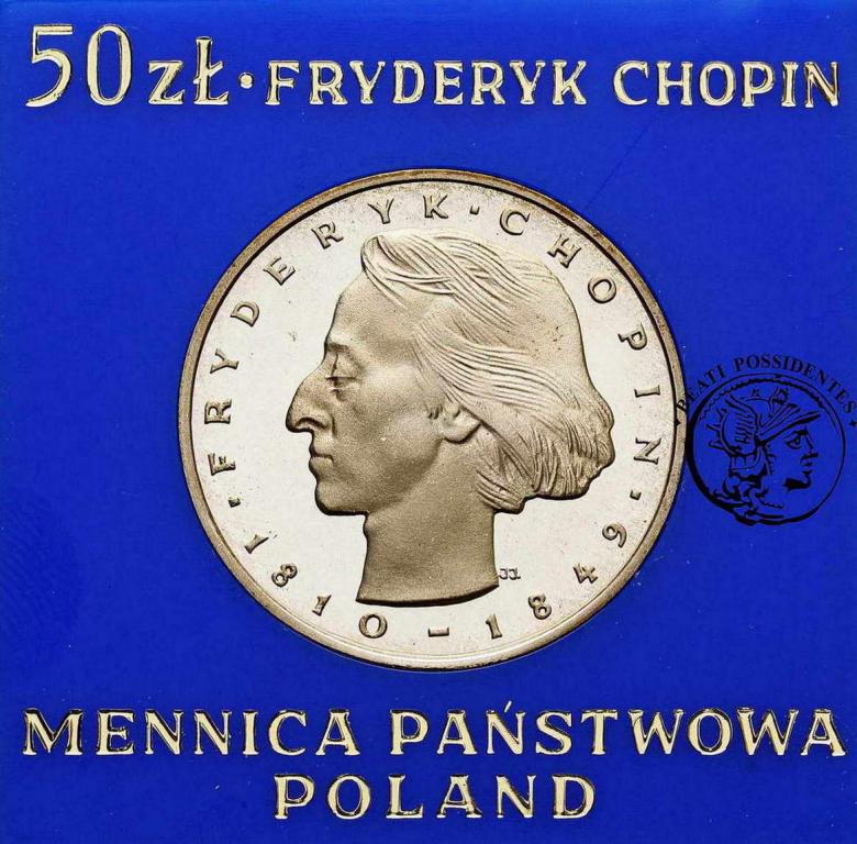 Polska 50 złotych Fryderyk Chopin 1974 st. L
