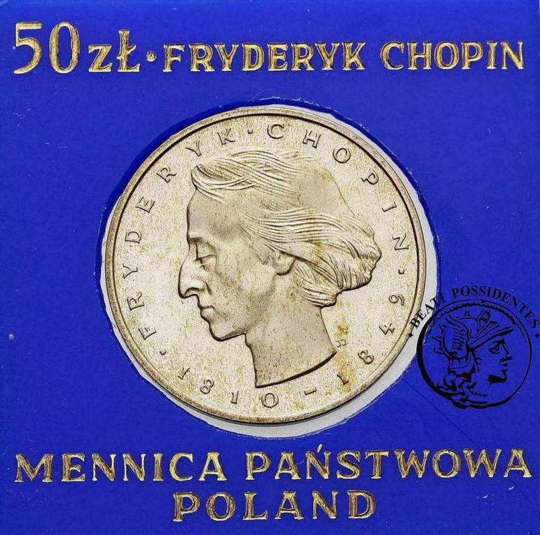 Polska 50 złotych Fryderyk Chopin 1972 st. L-