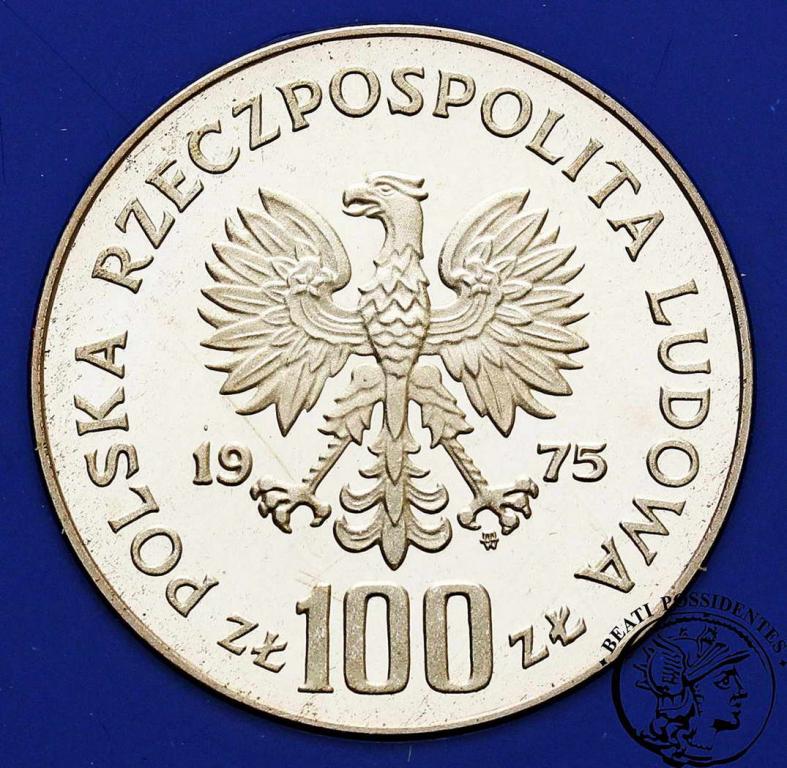 Polska 100 złotych 1975 Modrzejewska st.L/L-