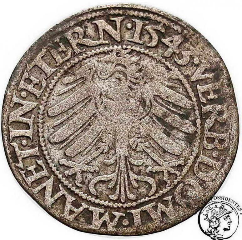 Polska Śląsk Fryderyk II Legnica grosz 1548 st.4