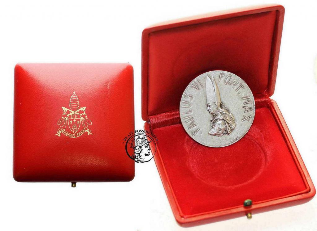 Watykan Paweł VI (1963-1978) medal 1963 SREBRO s1-