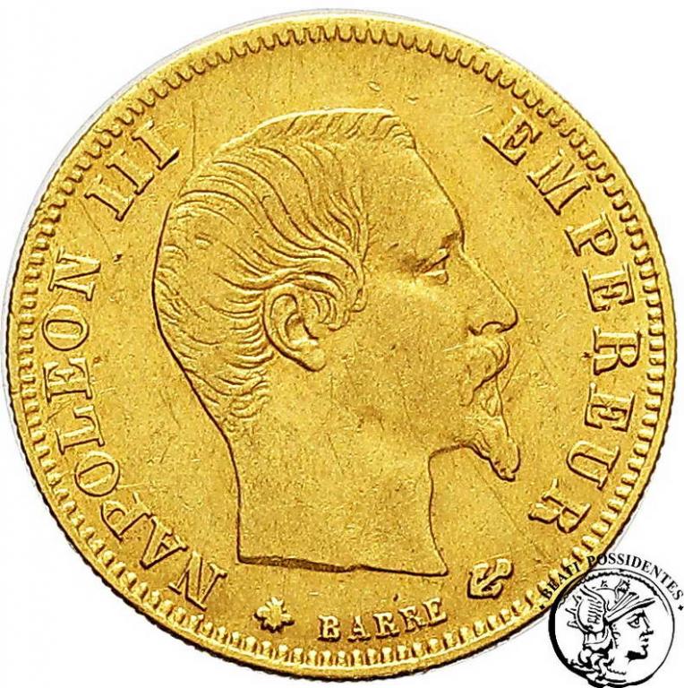 Francja Napoleon III 5 franków 1860 A Paris st.3