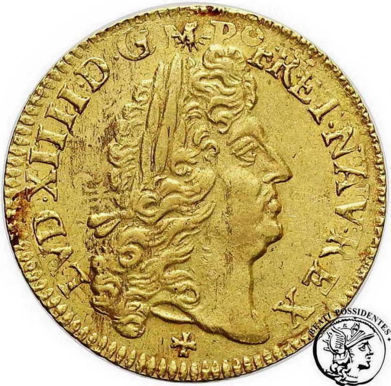 Francja Ludwik XIV 1 Louis d'or 1690 E st.3+/2-