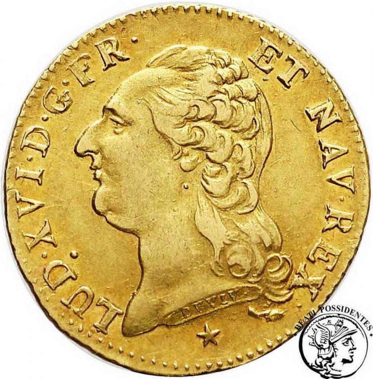 Francja Ludwik XVI 1 Louis d'or 1786 W st.3+