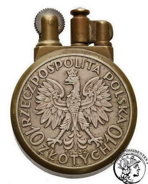 Polska zapalniczka benzynowa 10 złotych 1932