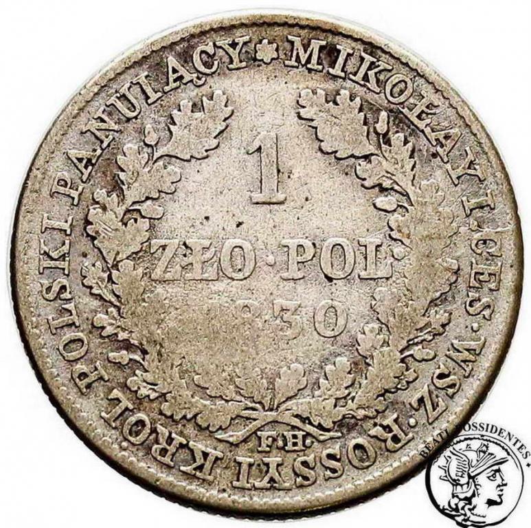 Polska 1 złoty 1830 FH Mikołaj I st.4