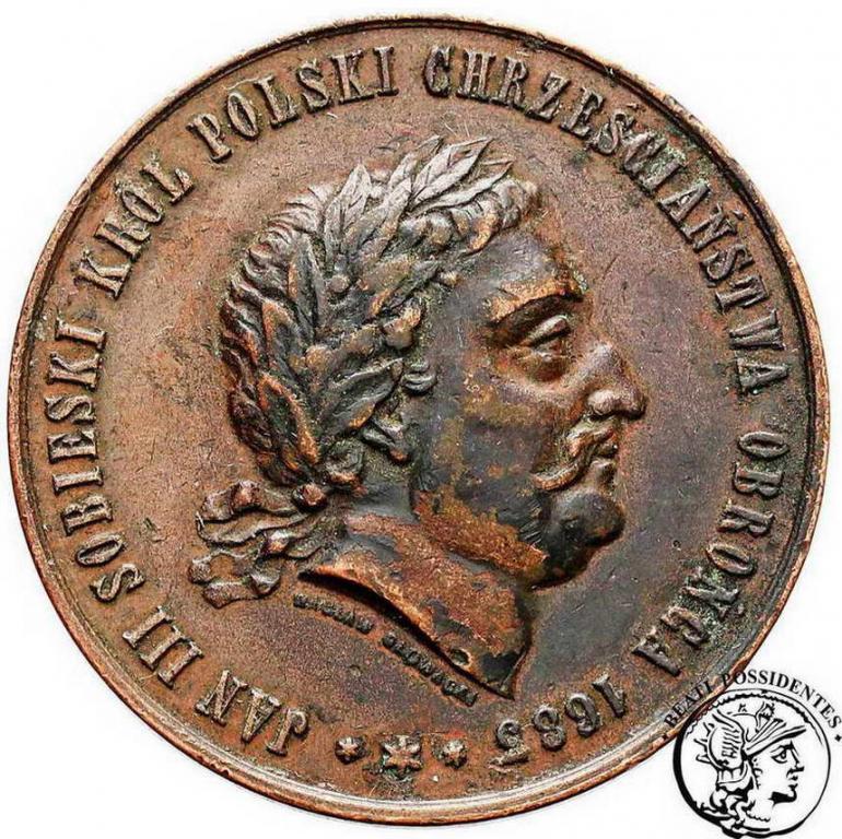 Polska medal 1883 Jan Sobieski 200-lecie st.3