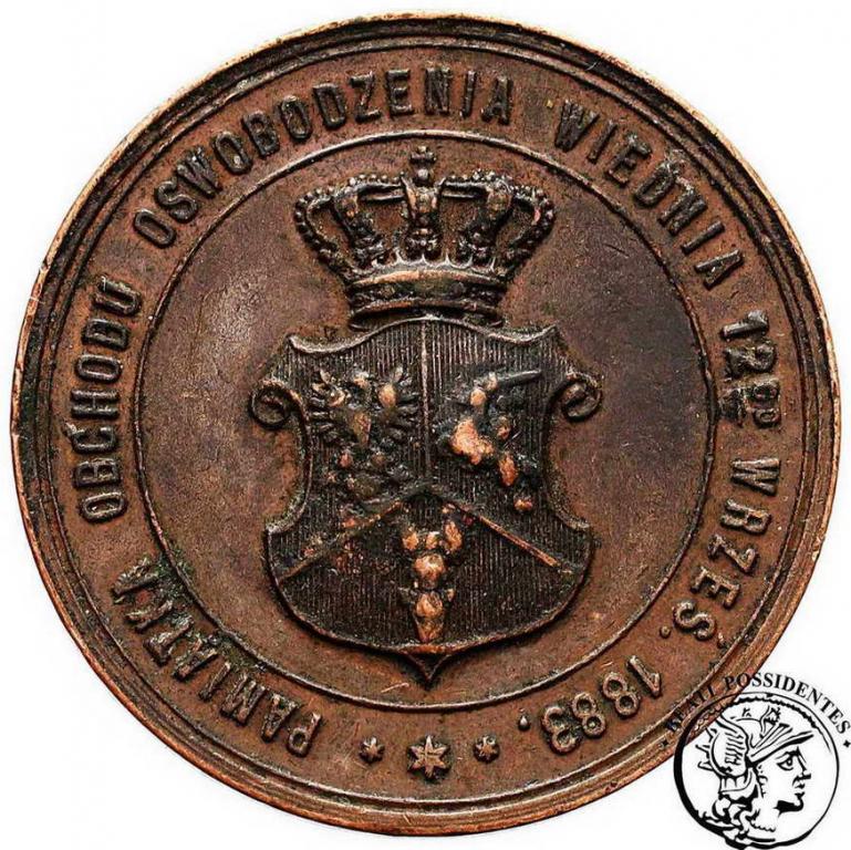 Polska medal 1883 Jan Sobieski 200-lecie st.3