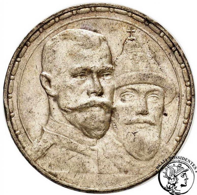 Rosja Mikołaj II Rubel 1913 Romanow st.3-