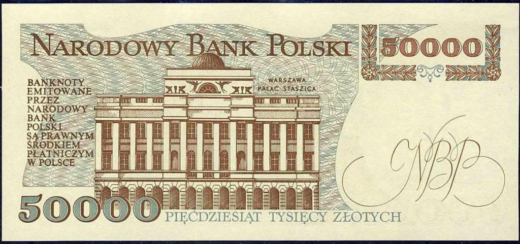 Polska 50 000 złotych 1989 seria H st.1